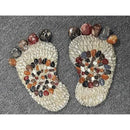 Outdooor Stepping Stones - Decorative Garden Stones for Patio, Deck, Garden or Sidewalk Faux Cobblestone Stepping Stones (Set of 2