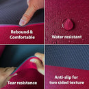 Extra Thick Exercise Yoga Mat with Strap - 2/5 Inch (10MM), Non-Slip Workout Mat for Yoga, Pilates, and Floor Exercises by TinyTreasures Baby Boutique