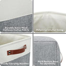 DECOMOMO Extra Large Storage Baskets 54.5L Fabric Storage Bins for Organizing Linen Closet, Toys, Nursery (Slate Grey and White, XXXL - 3 pack) by CozyNest Decor