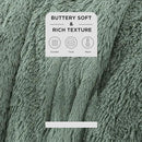 Bedsure GentleSoft Fluffy Sage Green Blankets Queen Size for Bed, Thick Sherpa Faux Fur Fleece Fuzzy Plush Winter Warm Soft Queen Blankets, Bedroom Decor Sage Green Cozy Gifts for Women Men, 90x90 by CozyNest Decor