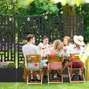 Casaphoria Metal Raised Garden Bed with Trellis and Wheels, 59"x30"x12" Planter Box for Climbing Plants, Vegetables & Vines, Features Drainage Holes and Privacy Screen (Black-Helen) by GreenHaven Gardens