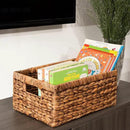 CENBOSS Wicker Baskets (Large, Brown Wash, 1PC) Rattan Storage Baskets for Shelves, Woven Seagrass Holder by CozyNest Decor