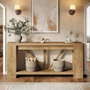 Tribesigns 70.9" Extra Long Entry Table, Farmhouse Wood Console Table with Storage, Modern Accent Sofa Table Behind Couch Foyer Tables for Entryway, Living Room, Entrance, Light Brown by CozyNest Decor