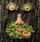 Tree Face Decor Outdoor,Whimsical Outdoor Art with Bird Feeder,Tree Hugger Bark Ghost Face Decoration Funny Yard Art,Garden Creative Decoration (12 INCH) by CozyNest Decor