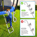 Trampoline Ladder Slide Kit, Trampoline Universal 3 Steps Wide Ladder & Buffer Slide,Universal Step Slider for 10ft 12ft 14ft 15ft 16ft Trampoline, Easy to Climb and Slider for Children/Kids by TinyTreasures Baby Boutique