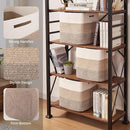 OIAHOMY 13 Kallax Inch Cube Storage Bins, 3-Pack Cotton Rope Woven Baskets for Organizing, Kallax Insert Storage Baskets for Shelves, Baby Nursery, Closet Organizer, 13*13*12.6IN, Gradient Brown by TinyTreasures Baby Boutique