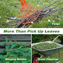 Walensee Leaf Grabber Rake, Leaf Collector Tool with Long Steel Handle & Steel Claw, Lightweight & Efficient Leaf Picker, Comfortable Grip, Ideal for Leaves, Twigs, Yard Waste Garden Cleanup by GreenHaven Gardens