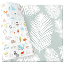 Cushmat Stylish Reversible Foam Play Mat (Large, Alpha - Palm Gray) - Soft, Waterproof, Durable Play mat for Infants, Babies, Toddler, Kids & Grownup - 6.5ft x 4.5ft by TinyTreasures Baby Boutique