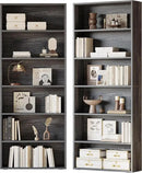 IRONCK Bookshelves and Bookcases Set of 2 Floor Standing 6 Tiers Display Storage Shelves 70 in Tall Bookcase Home Decor Furniture for Home Office, Living Room, Bed Room by CozyNest Decor