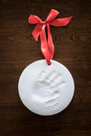Little Hippo Baby Ornament Keepsake Kit (Newborn Bundle) - 2 Easels, 4 Ribbons & Letters! Handprint and Footprint Clay Casting Kit for Baby Shower Gifts, Boys & Girls by TinyTreasures Baby Boutique