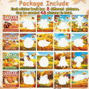4PCS Thanksgiving Paint by Sticker Books Crafts for Kids Ages 4-8 Fall Sticker by Number Books Activity Book for Kids Age 3-5 Puzzle Book Craft Art Toddler Gift with Turkey Pumpkin 32 Pictures by TinyTreasures Baby Boutique