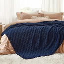 Bedsure GentleSoft King Size Blanket for Bed - Super Soft Cozy Blankets for Women Men Girls, Large Fuzzy Fleece Throw for Bedroom Decor, Navy Blue,108x90 Inches by CozyNest Decor