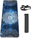 Non Slip Yoga Mat TPE Workout Mat for Men Women, Thick Workout Mat with Carrying Strap, Fitness Mats for Exercise, Yoga, Fitness, Pilates, Floor Workouts (72" x 24" x 6mm) by TinyTreasures Baby Boutique