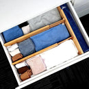 Utoplike Bamboo Drawer Dividers Large(Fits 18.6"-20.6" Drawer Inner Size, Height > 4.05"), Adjustable Kitchen Drawer Organizers for Clothing, Spring Loaded, 4 pcs by CozyNest Decor