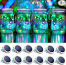 30 LED Solar Mason Jar Lights - 12 Pack with Hangers for Outdoor, Patio, Yard, Garden, Wedding Decorations by GreenHaven Gardens