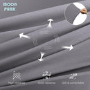 MOON PARK Pregnancy Pillows for Sleeping - U Shaped Full Body Maternity Pillow with Removable Cover - Support for Back, Legs, Belly, HIPS - 57 Inch - Dark Grey - Cooling Cover by TinyTreasures Baby Boutique