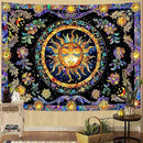 Lunerfex Sun Tapestry Stained Glass Tapestry Wall Decor Tapestries for Bedroom Boho Tapestries Wall Hanging for Bedroom Living Room Glass-Sun-01 60"x80" by CozyNest Decor