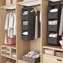 MAX Houser 6 Tier Shelf Hanging Closet Organizer, Closet Hanging Shelf with 2 Sturdy Hooks for Storage, Foldable (Grey-D3) by CozyNest Decor