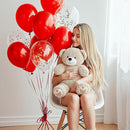 JOYIN 150 Pcs Red Balloons, Different Sizes 18 12 10 5 Inch Red Latex Balloon Arch Kit with Instruction for Birthday Party Decoration Graduation Wedding Holiday by TinyTreasures Baby Boutique