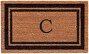 Calloway Mills 152963672C Black Border 36" x 72" Monogram Doormat Letter (C) by CozyNest Decor