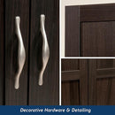 Sauder Storage Cabinet/ Pantry cabinets, 29.61 " x D: 16.02 " x H: 71.50", Cinnamon Cherry finish by CozyNest Decor