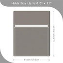 Magnetic Pocket 4 Pack – Self-Adhesive Magnetic Storage Pouch for Documents, Notes & Tools, Strong Magnet Backing for Fridge, Whiteboards, and Metal Surfaces (Gray 4Pcs)