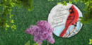 Spoontiques - Garden Décor - Cardinal Stepping Stone - Decorative Stone for Garden by CozyNest Decor