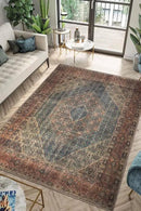 Keen Home Design 2x12 Rug - Machine Washable Runner Rug with Non-Slip Backing, Ideal for Hallway, Entryway, Kitchen, Laundry Room - Vintage, Easy Clean, Durable, Low Pile - (2'6" x 12') by CozyNest Decor
