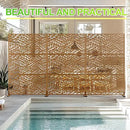 Outdoor Privacy Screen,72" H×47" W Metal Privacy Screen, Freestanding Privacy Fence Panels for Patio by GreenHaven Gardens