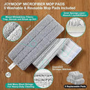 JOYMOOP Mop and Bucket Set - Mops for Floor Cleaning & Wall Cleaner with Long Handle, Include 5 Microfiber Mop Pads - Green Bucket (X-Large) by CozyNest Decor