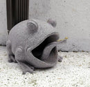 Frog Statues Gutter Downspout Extension Statues Garden Decoration,Animal Resin Statue Outdoor Decor,Downspout Diverter,Decorative Gutter Extension,3"×4" Downspout Extender Diverter Splash Block（Grey） by GreenHaven Gardens