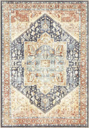 Keen Home Design 5x7 Rug - Machine Washable Area Rug with Non-Slip Backing, Ideal for Living Room, Dining Room, Bedroom - Vintage, Easy Clean, Durable, Low Pile Rug - (5' x 7') by CozyNest Decor