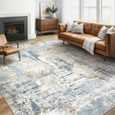 5x7 Area Rugs Washable Rug: Living Room Large Abstract Modern Soft Stain Resistant Indoor Floor Non Slip Accent Carpet for Bedroom Nursery Playroom Dining Room Office Dorm Home- Light Blue by TinyTreasures Baby Boutique