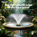 Pond Fountain Aerator, 1HP 15000 GPH Floating Aerating Fountain with Timer & 100FT Rope & Cord, Jet System for Large Outdoor Ponds & Lakes by GreenHaven Gardens