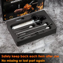 Stainless Steel Meat Flavor Injector Kit, 2-oz Large Capacity with 3 Professional Needles, Marinade and Seasoning Injector Syringe for Beef, Turkey, Brisket, Sturdy and Heavy-duty for BBQ Grill by GreenHaven Gardens