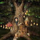 Thyle 4 Pieces Elf Out The Door Tree Hugger Garden Statue Gnome Resin Gnome Figurine Hanging Inappropriate Garden Gnomes Tree Gnome Decoration Tree Faces Decor Outdoor for Patio Lawn Ornament by GreenHaven Gardens
