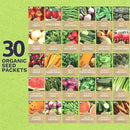 Organic Seeds Gardener Variety Pack - 30 Individual Packs - 2025 Season - Arugula, Basil, Winter Squash, Nantes Carrots and More! for Indoor & Outdoor Planting (Non-GMO, Certified Organic) by GreenHaven Gardens