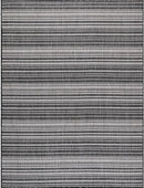 Stripe Outdoor Rug 5x7 Washable Outside Carpet for Indoor Patio Porch Waterproof Easy Cleaning Non Shedding Area Rugs Dark Gray 5 x 7 by CozyNest Decor