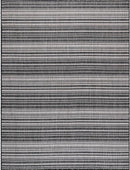 Stripe Outdoor Rug 8x10 Washable Outside Carpet for Indoor Patio Porch Waterproof Easy Cleaning Non Shedding Area Rugs Dark Gray 8 x 10 by CozyNest Decor