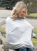 Nursing Cover for Breastfeeding - Multi Use - Nursing Blanket – Poncho Style with Buttons - Stretchy Baby Car Seat Canopy - Nursing Cover Scarf by TinyTreasures Baby Boutique