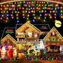 Hezbjiti Christmas Lights Decorations Outdoor, 1600LED 164FT Ice Fairy Lights 8 Modes 320 Drops Fairy String Lights for Christmas Decor Eaves Party Yard Garden by GreenHaven Gardens