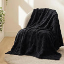 Bedsure GentleSoft Black Throw Blanket for Couch - Super Soft Cozy Blankets Gifts for Women Men Girls, Cute Small Fleece Throws for Bedroom Home Decor, 50x70 Inches by CozyNest Decor