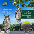 Dalen Large Fake Owl Decoy to Scare Birds Away - Garden Scarecrow Provides Natural Pest Control - 16" Tall - Great Horned Owl by CozyNest Decor