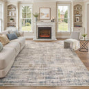 Area Rug for Living Room: 8x10 Washable Neutral Abstract Modern Soft Rugs Non Slip Indoor Floor Stain Resistant Large Carpet for Bedroom Dining Room Office Nursery - Brown by TinyTreasures Baby Boutique