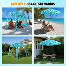 HOMEDEMO Beach Canopy UPF 50+, 6'×6', Easy Set up and Take Down Tent with Sand Pockets, Side Wall Shade Wind Waterproof for Kids, Family & Friends by TinyTreasures Baby Boutique