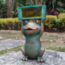 Frog Solar Welcome Garden Statues Outdoor Décor- Frog Figurines Solar LED Light Lawn Ornaments - Yard Decorations for Patio, Balcony, Backyard -Unique House Warming Gifts for Mom by CozyNest Decor