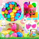180Pcs Easter Eggs, 2.3" Fillable Bright Colors Plastic Easter Eggs Empty for Easter Hunt, Easter Basket Stuffers, Party Favor, Classroom Prize Supplies by TinyTreasures Baby Boutique