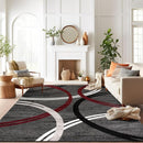 Rugshop Modern Wavy Circles Design Area Rug 10' x 14' Red by TinyTreasures Baby Boutique