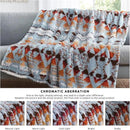 CASAAGUSTO Boho Sherpa Throw Blanket, Aztec Queen Blanket, Ultra Soft, Warm, Cozy, Plush, Thick Fleece Bohemian Throw Blanket for Couch, Bed, Sofa (Blue Grey 90 * 90 Inch) by CozyNest Decor
