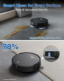 ECOVACS DEEBOT T50 MAX PRO Omni Robot Vacuum and Mop, 18,500Pa Suction, 18mm Auto-Lift, ZeroTangle &TruEdge 2.0, AIVI 3.0 Obstacle Avoidance, Auto Hot Water Mop Wash/Dry/Refill, Self-Emptying by CozyNest Decor